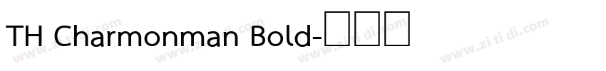 TH Charmonman Bold字体转换